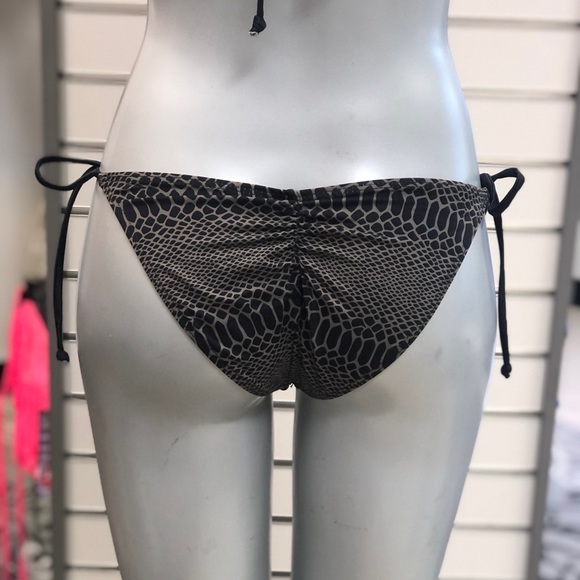 Chica Rica black and taupe animal print bikini size small - Picture 3 of 5